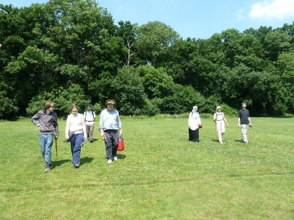 Walkers enjoy the summer sun