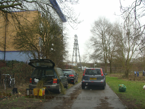 Task over, volunteers prepare to leave